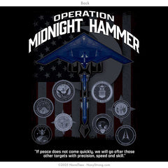 "Midnight Hammer Emblems" Tee | Black