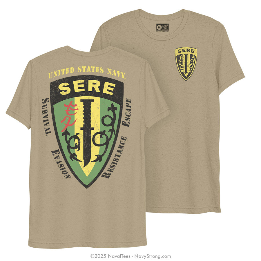 "Vintage SERE" Tri-Blend Tee | Olive