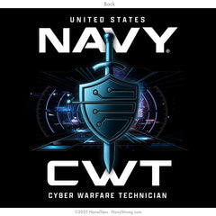 "Cyber Warfare Technician" Hooded Sweatshirt | Black