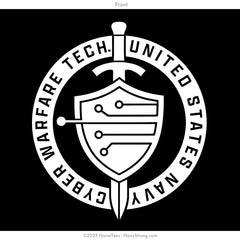 "Cyber Warfare Technician" Hooded Sweatshirt | Black