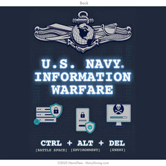 "CTRL ALT DEL" Tee | Navy