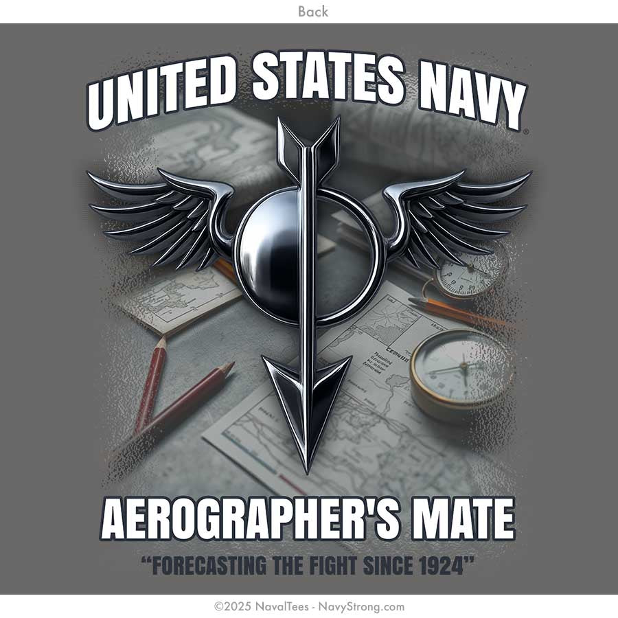 "Aerographer's Mate" Tee - Charcoal
