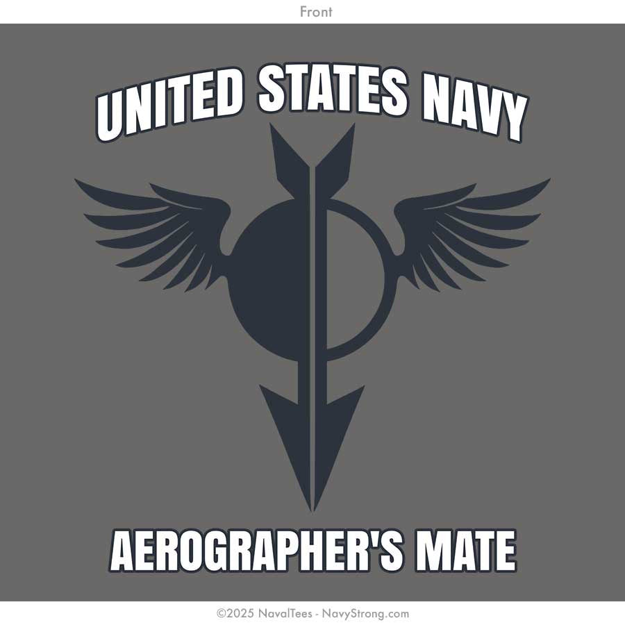 "Aerographer's Mate" Tee - Charcoal