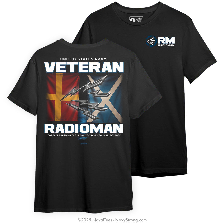 "Veteran Radioman" Tee | Black
