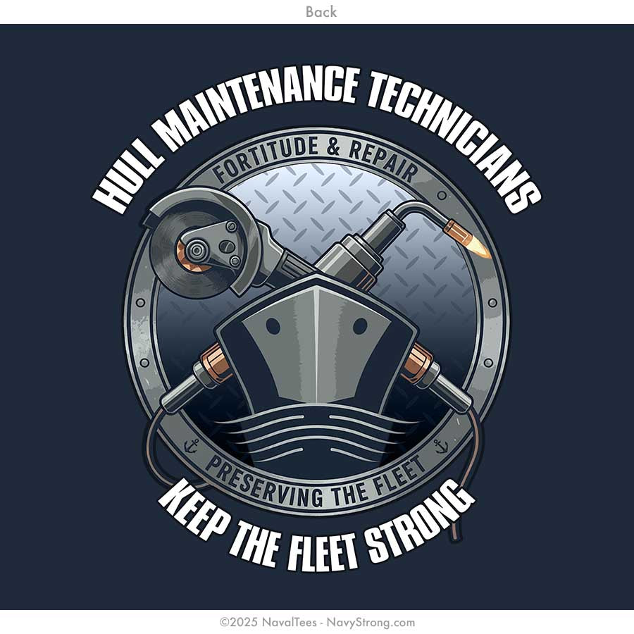 "Hull Maintenance Technicians" Tee | Navy