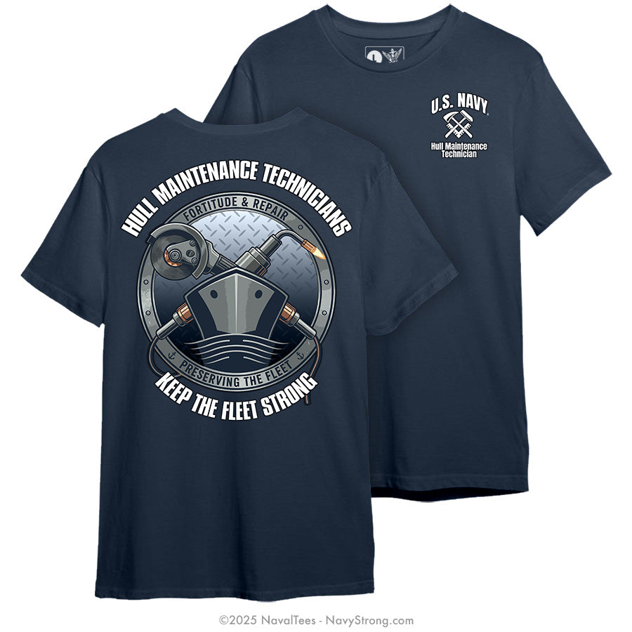 "Hull Maintenance Technicians" Tee | Navy