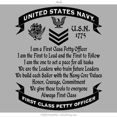 "Always First Class" Zippered Hoodie | Grey