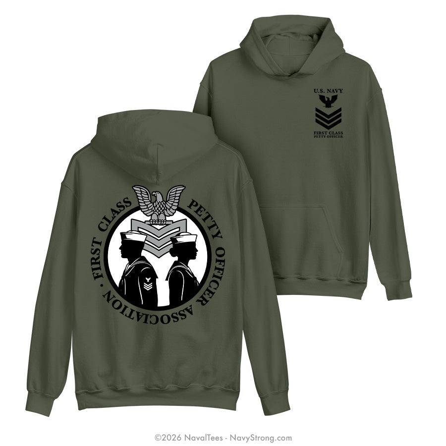 "FCPOA Silhouette" Hooded Sweatshirt | Military Green