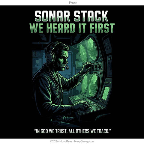 "Sonar Stack" Tee | Black