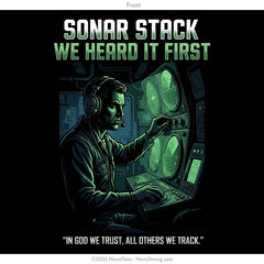 "Sonar Stack" Tee | Black