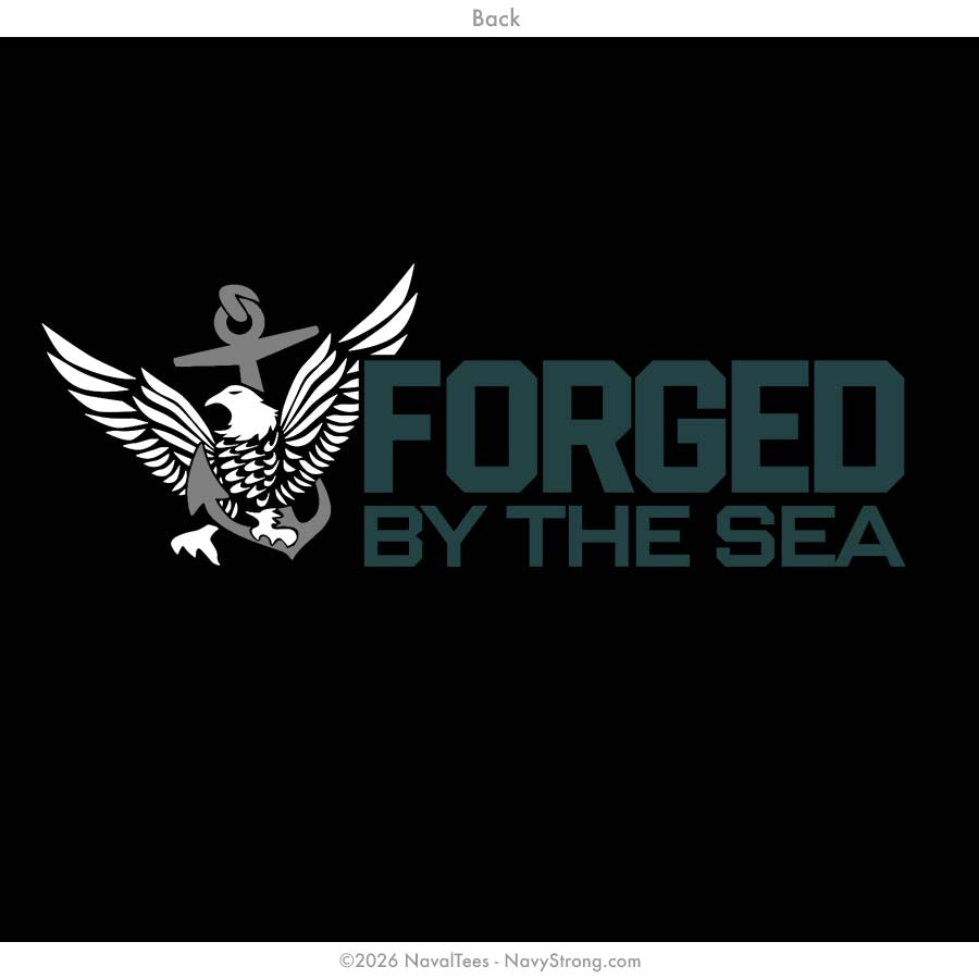 "Forged by the Sea" Hooded Sweatshirt | Black