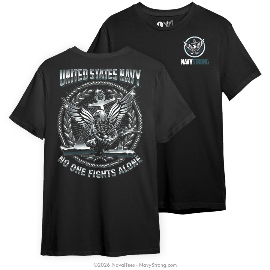 "Chrome Eagle" Tee | Black