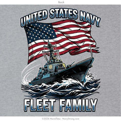 "Fleet Family" Long Sleeve Tee | Grey