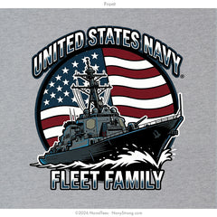 "Fleet Family" Long Sleeve Tee | Grey