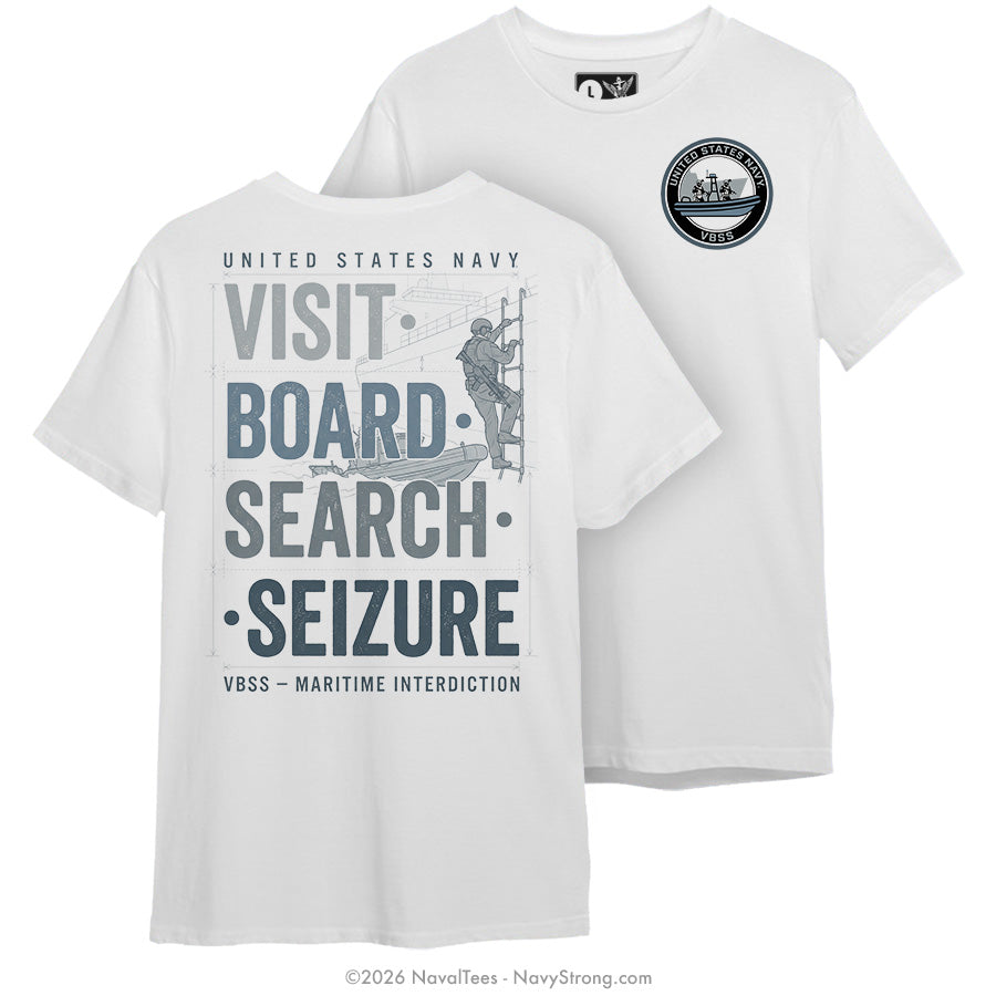 "Maritime Interdiction" Tee | White