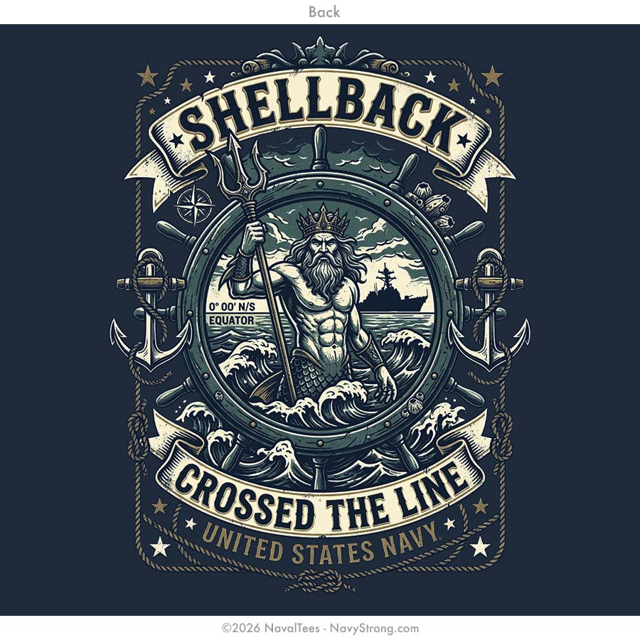 "Crossed the Line" Tee | Navy