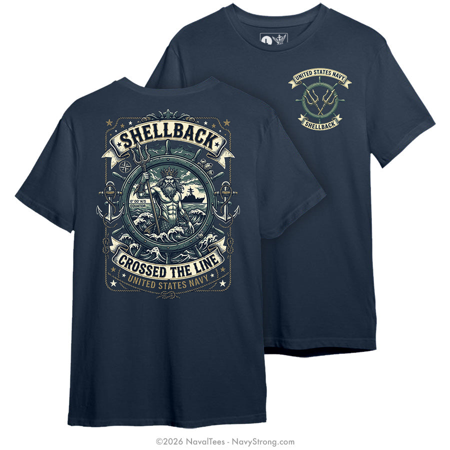 "Crossed the Line" Tee | Navy