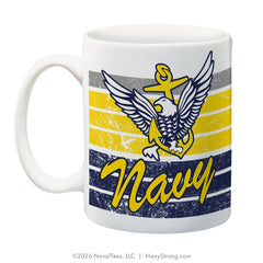 "Distressed Stripes"  | 15 oz Coffee Mug