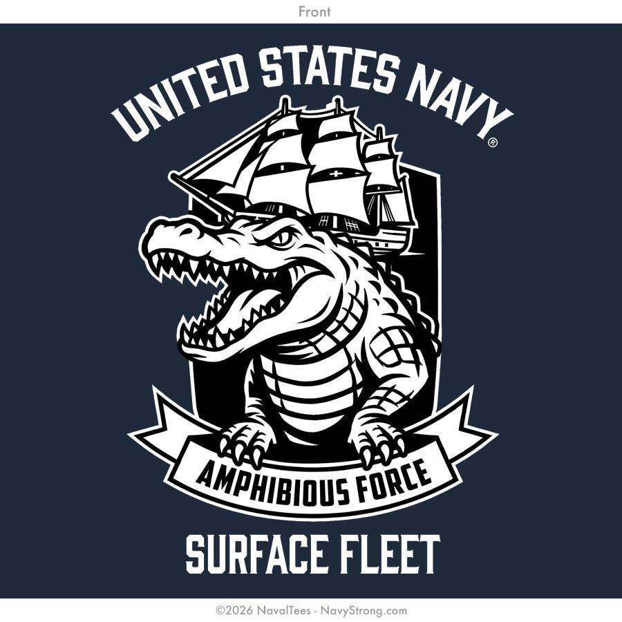 "Amphibious Wasp" Tee | Navy
