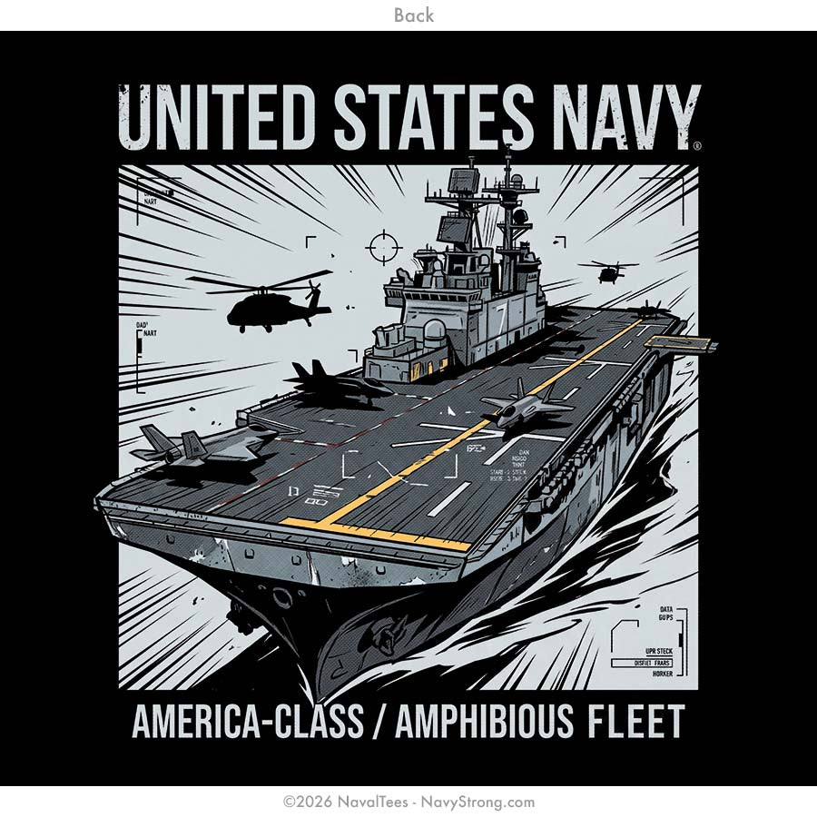 "Amphibious America" Tee | Black