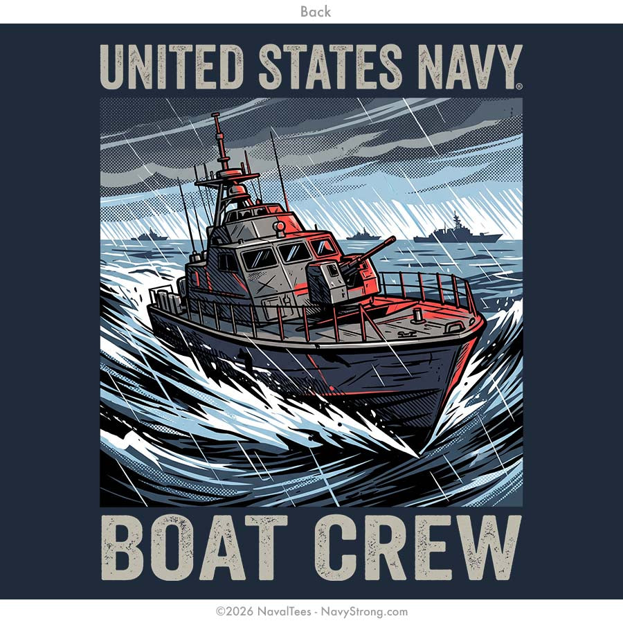 "Boat Crew" Tee | Navy
