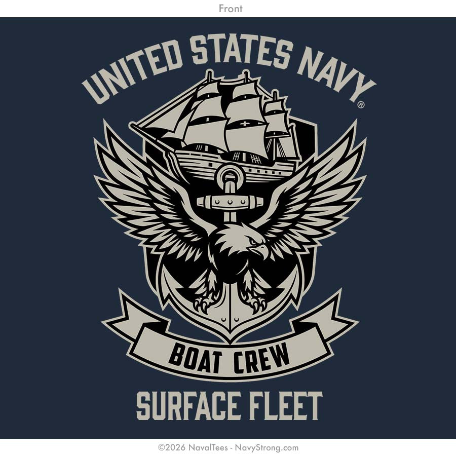 "Boat Crew" Tee | Navy