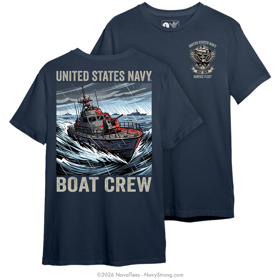 "Boat Crew" Tee | Navy