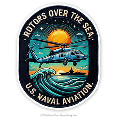 "Rotors over the Sea" | 4 inch Vinyl Decal