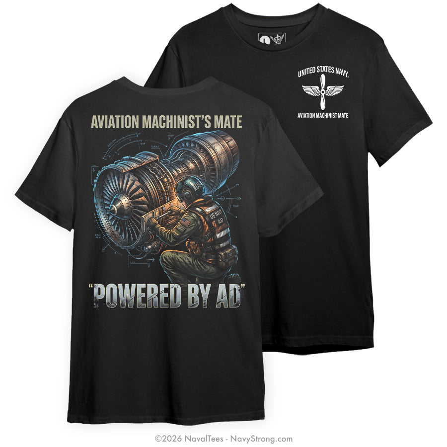 "Powered by AD" Tee | Black