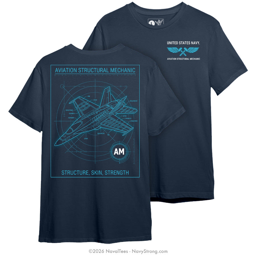 "Aviation Structural Mechanic" Tee | Navy