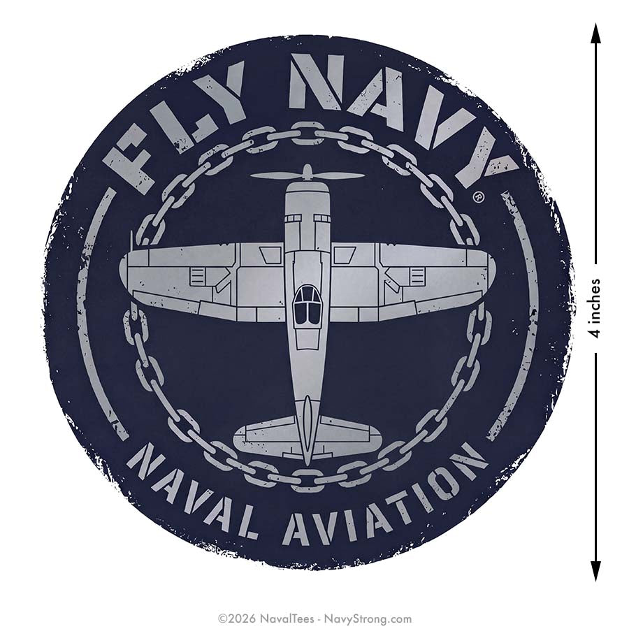 "Fly Navy Aircrafts" | 4 inch Vinyl Decal
