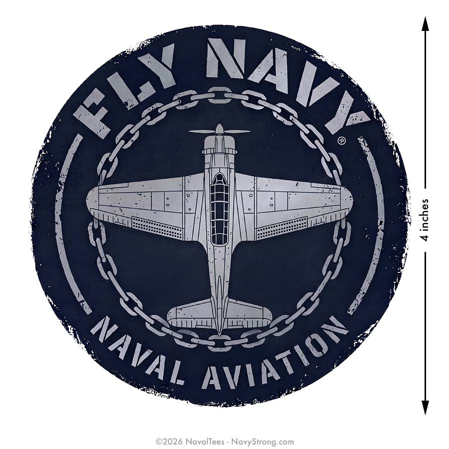 "Fly Navy Aircrafts" | 4 inch Vinyl Decal