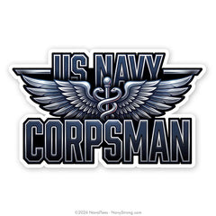 "Wings of the Corpsman" | 5 inch Vinyl Decal