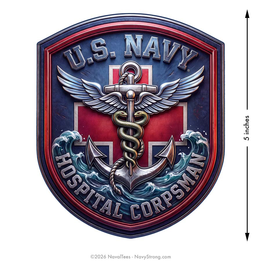 "Hospital Corps" | 5 inch Vinyl Decal