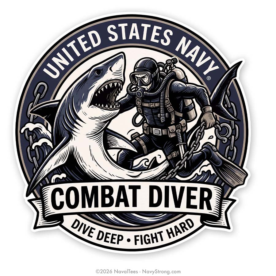 "Combat Diver" | 4 inch Vinyl Decal