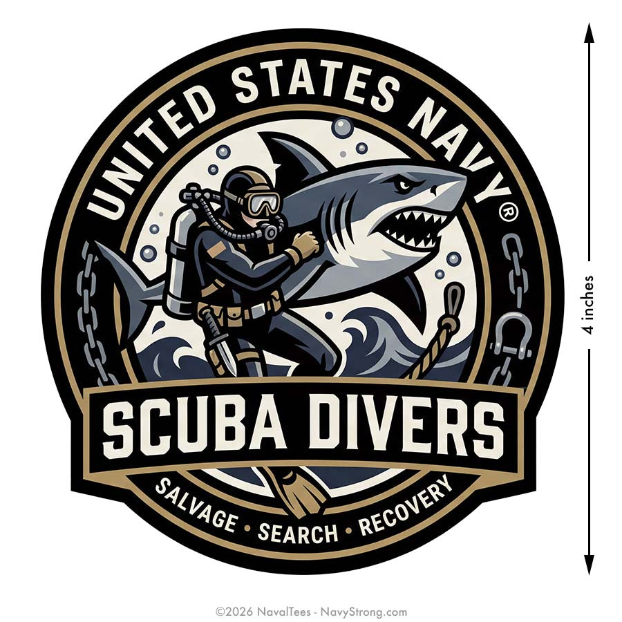 "USN Scuba" | 4 inch Vinyl Decal