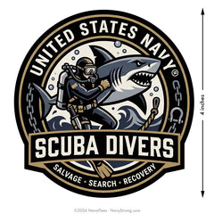 "USN Scuba" | 4 inch Vinyl Decal