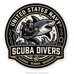 "USN Scuba" | 4 inch Vinyl Decal