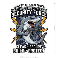 "USN MESF" | 5 inch Vinyl Decal