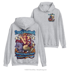 "The Trusty Shellback" Hooded Sweatshirt | Grey