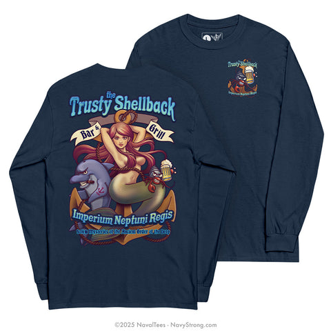 "The Trusty Shellback" Long Sleeve Tee | Navy