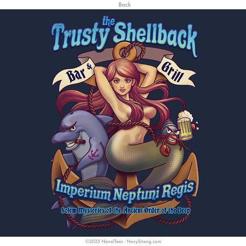 "The Trusty Shellback" Long Sleeve Tee | Navy